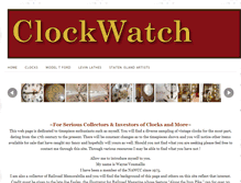Tablet Screenshot of clockwatch.com