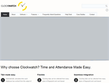 Tablet Screenshot of clockwatch.co.za